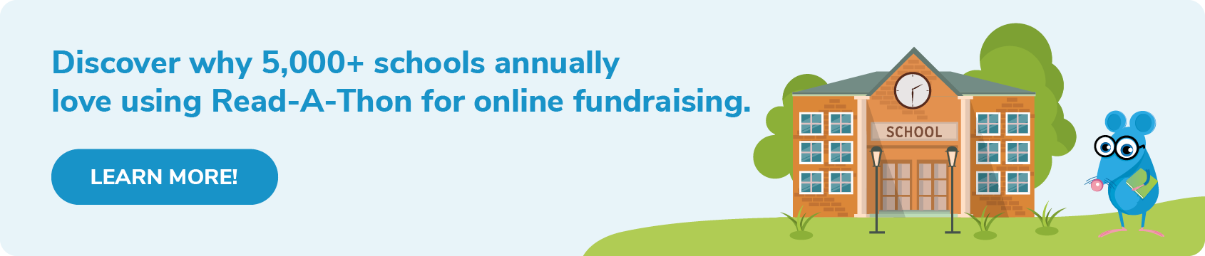 Download our free brochure to learn why 5,000+ schools love using Read-A-Thon for online school fundraising.